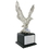 Custom Electroplated Silver Eagle Trophy w/2" Diameter Insert Space (15 1/2"), Price/piece