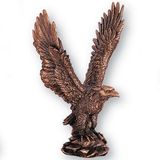 Blank Antique Bronze Coated Resin Eagle Figure (11 1/2
