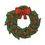 Custom Holiday Embroidered Applique - Wreath, Price/piece