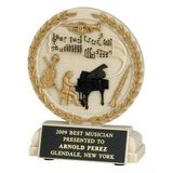 Custom Music/ Orchestra Stone Resin Trophy w/ Engraving Plate