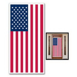 Custom American Flag Door Cover, 30