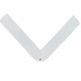 Blank Rn Series Domestic Neck Ribbon W/Eyelet (White), 30