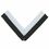 Blank Rp Series Domestic Neck Ribbon W/Eyelet (Black/White), 30" L X 1 3/8" W, Price/piece