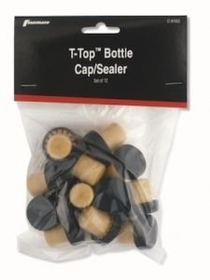 Blank 12 Piece T-Top Bottle Stoppers Set On A Card, 1 1/15" Diameter X 1 1/8" L