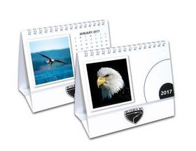 Desk Calendar w/ Stock Images (5 7/8"x6 1/2")