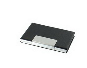 Blank Black & Silver Card Case
