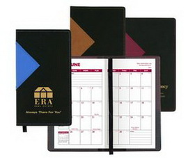 Keystone Series Soft Cover 2 Tone Vinyl Academic Planner / 2 Color