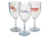 Custom Acrylic Wine Glasses - Imprinted (10 Oz.)