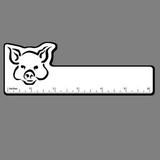 Custom Pig (Head) 6 Inch Ruler