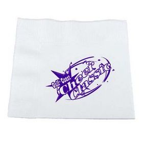 Custom 3-Ply White Luncheon Napkins (Ink Printed), 6 1/2" W x 6 1/2" H