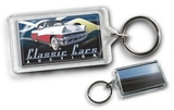 Custom Large Rectangle Acrylic Key Tag with Mirror