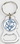 Custom Silver Bottle Opener Key Tag with 1" Digital Emblem & Epoxy Dome, Price/piece