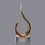 Custom Amber Blaze Hand Blown Art Glass Award (14 1/2"), Price/piece