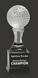 Custom Golf Podium-BB Crystal Golf Ball Award, 9