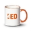 Custom Tuckson Mug - 11oz White/Orange, Price/piece