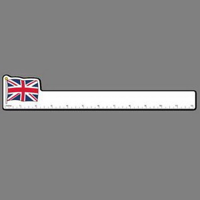 12" Ruler W/ Flag of United Kingdom