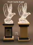 Custom Waterford Crystal Fred Curtis Eagle Award