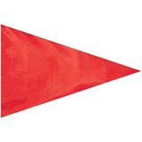Custom Fluorescent Red Vinyl Bike Pennant Flag Only w/ Pole Sleeve
