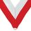 Blank Red/White Grosgrain Imported V Neck Ribbon - Medal Holder (32"x1 3/8"), Price/piece