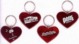 Custom Glitter Heart Key Tag