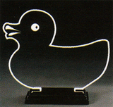 Custom 386-AP0DUCK1BBZ  - Donald the Rubber Duck Award-Clear Acrylic