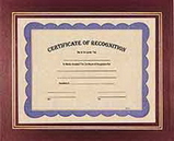 Custom Burgundy Certificate Holder, 13 1/4