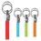 Custom iPosh PU Valet Key Chain - Red, 1 1/4" W x 4 1/2" H x 3/8" Diameter, Price/piece
