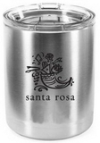 Custom Double wall stainless steel vacuum insulated tumbler, seamless exterior, 10 oz, 4.75