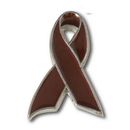 Blank Brown Awareness Ribbon Lapel Pin, 1