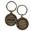 Custom 1-1/2" Brass Partnership Series Key Tag (Quality), Price/piece
