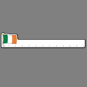 12" Ruler W/ Full Color Flag of Ireland