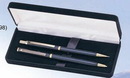 Custom Matte Black Mechanical 1/2 Mm Pencil & Ball Pen Set (Silkscreen)
