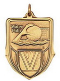 Custom 100 Series Stock Medal (Water Polo) Gold, Silver, Bronze