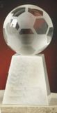 Custom Crystal Soccer Ball Award w/ Base (4