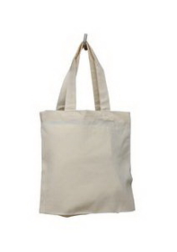 Custom Small Cotton Tote Bag, 8" W x 8" H x 1" D