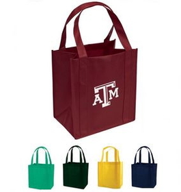 Custom Grocery Tote Bag, 12" W x 13" H x 8" D