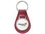Custom Small Tear Drop Top Grain Leather Key Tag with Acrylic Dome, Price/piece