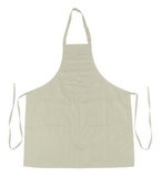 Blank Cotton Poly Full Length Apron (Natural), 28