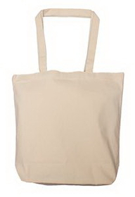 Custom Large Cotton Tote Bag, 18" W x 16.5" H x 5.5" D
