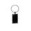 Custom Two Tone Keychain-Classic Rectangle, 3.25" H x 1.4" W x .25" D, Price/piece