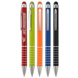 Custom Iposh Mini Ballpoint Twist Stylus Pen (Orange), 4 7/8