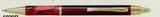 Custom Marbleized Grip Brass Pen (Screened) Red