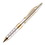 Custom Patriotic Brass Ballpoint Pen (Satin Chrome), 5.45" L x 0.45" Diameter, Price/piece