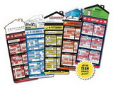 Custom Magna-Card House Shape Magnet Baseball Schedules (3.5