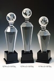 Custom World Globe Optical Crystal Award Trophy., 11