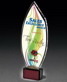 Custom Transparent Flame Award, 5