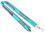 Custom Light Blue Polyester Lanyards 1/2" (12 Mm) Wide, Price/piece