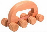 Custom 8 Wheels Shape Wooden Massager