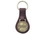 Custom Top Grain Leather Large Tear Drop Key Tag with Round Metal Dome, Price/piece