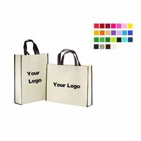 Custom Eco-friendly Reusable Bag Non woven Grocery Tote Bag, 15 4/5" L x 4" W x 11 4/5" H